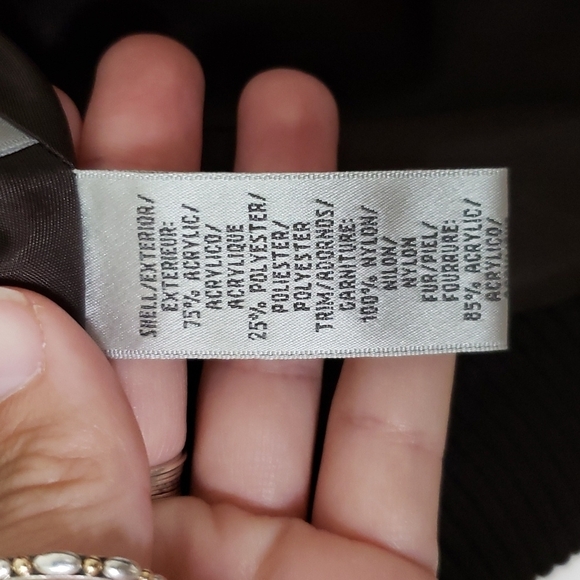 Nine west faux fur cropped fall winter coat with hood, mob wife, women's medium - Picture 7 of 9